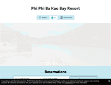 Tablet Screenshot of phiphibakaobayresort.com